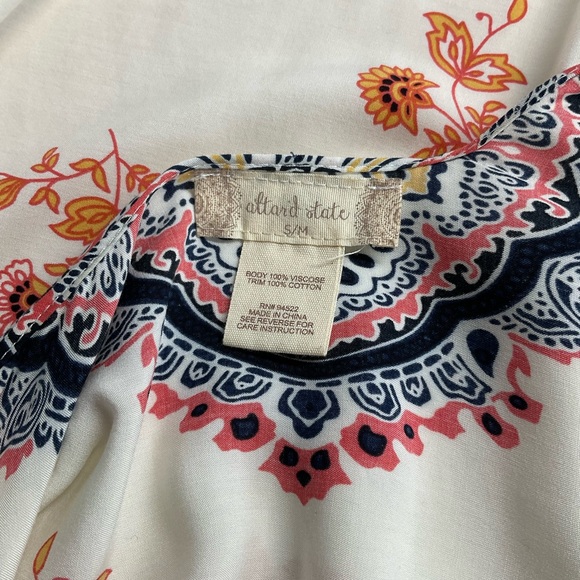 Altar'd State Colorful Medallion Print Tassell Hem Kimono Wrap Size S/M - Picture 2 of 10